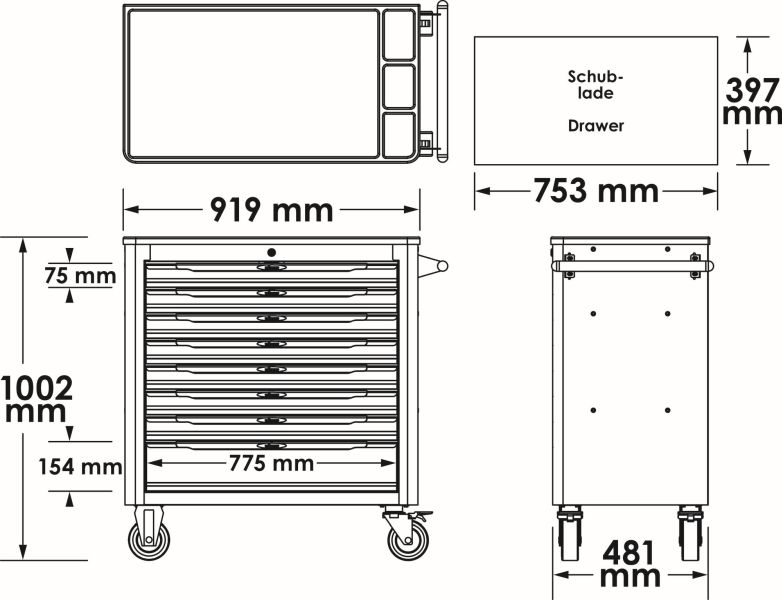 Tool Trolley - V5434 VIGOR