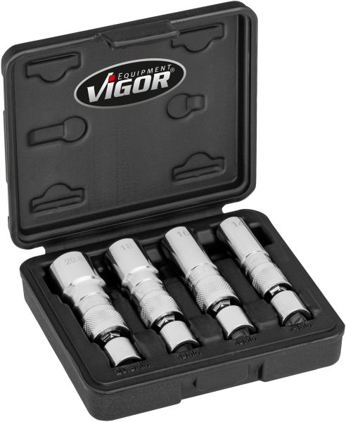 Socket Set, spark plug - V7002/4 VIGOR
