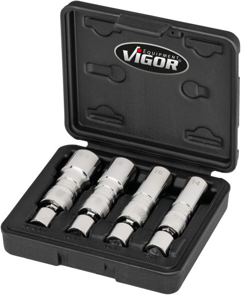 Socket Set, spark plug - V7002/4 VIGOR