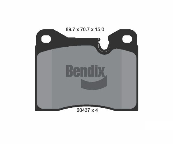 Brake Pad Set, disc brake - BPD1315 BENDIX Braking