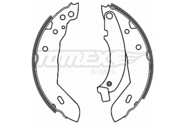 Bremsbackensatz - TX 20-40 TOMEX Brakes