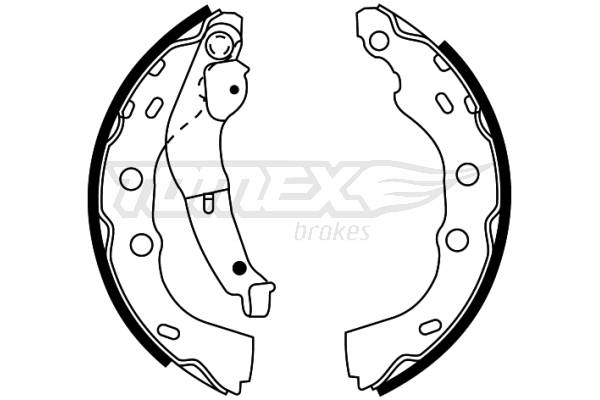 Brake Shoe Set - TX 22-45 TOMEX Brakes