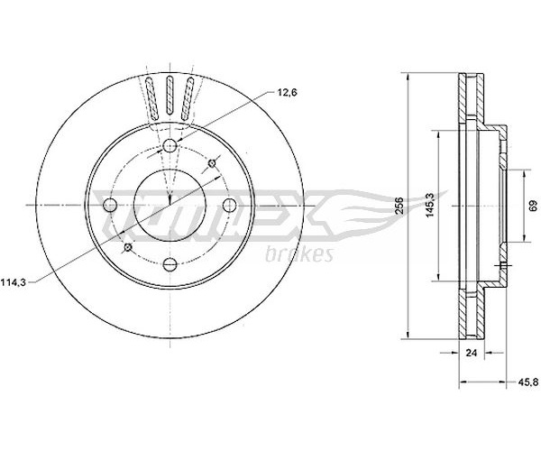 Discofreno - TX 70-74 TOMEX Brakes