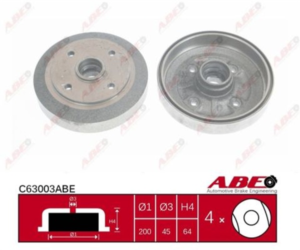 Tamburo freno - C63003ABE ABE