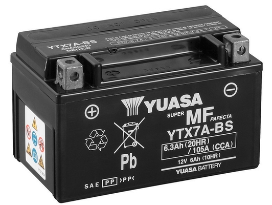 Стартерная аккумуляторная батарея - YTX7A-BS YUASA