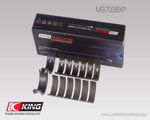 Комплект подшипников коленчатого вала - MB7008XP KING
