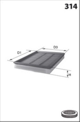 Air Filter - P064 MISFAT