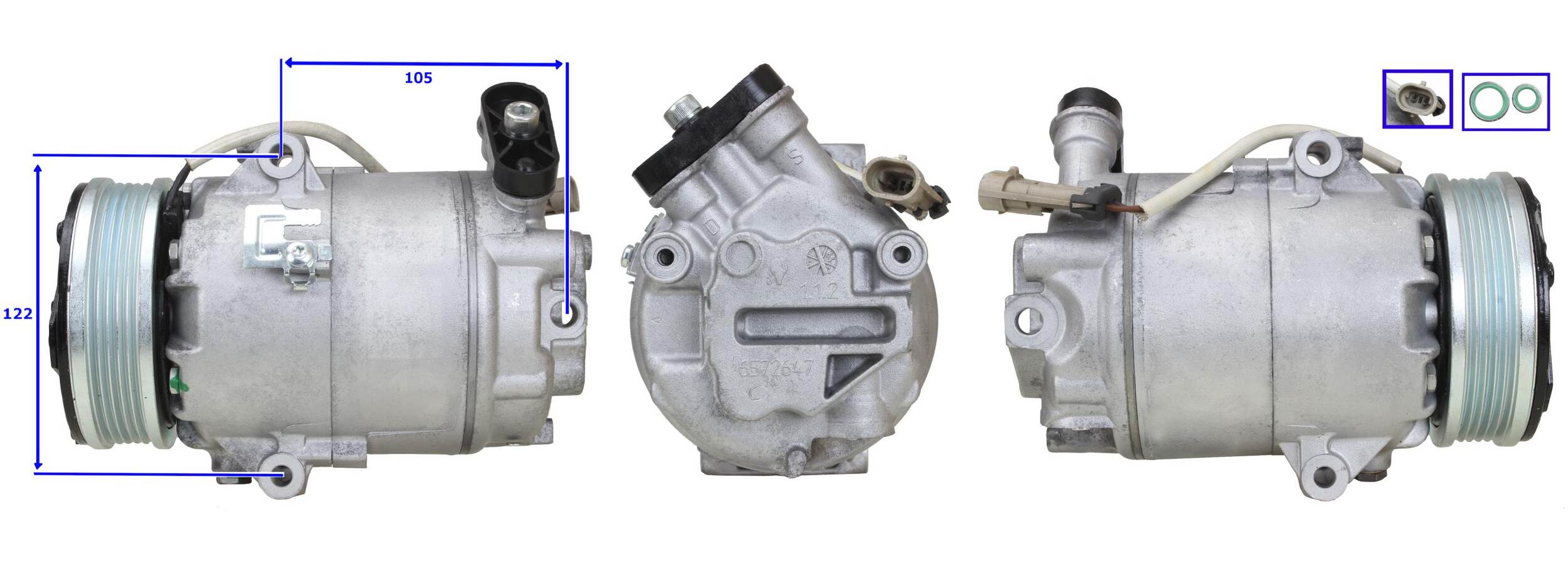 Compressor, air conditioning - ACP517 LUCAS