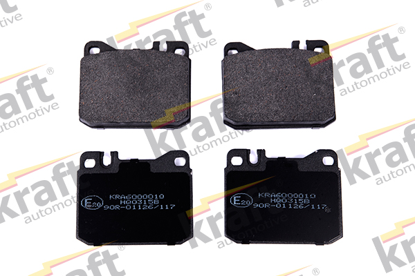 Kit pastiglie freno, Freno a disco - 6000010 KRAFT AUTOMOTIVE