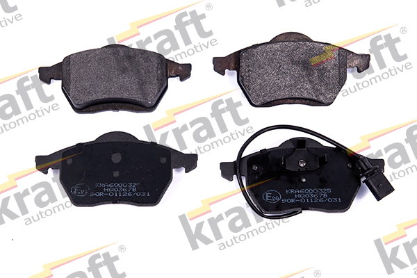 Kit pastiglie freno, Freno a disco - 6000325 KRAFT AUTOMOTIVE