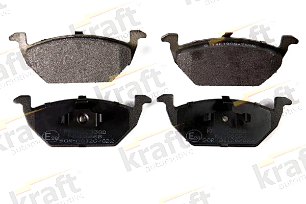 stabdžių trinkelių rinkinys, diskinis stabdys - 6000380 KRAFT AUTOMOTIVE