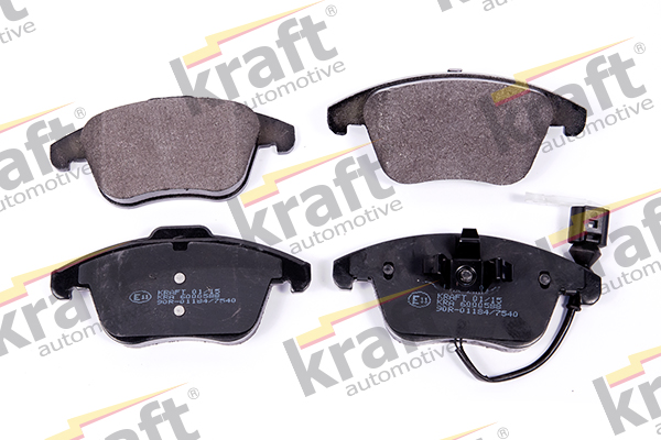 Комплект тормозных колодок, дисковый тормоз - 6000588 KRAFT AUTOMOTIVE