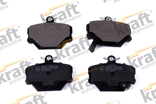 stabdžių trinkelių rinkinys, diskinis stabdys - 6001240 KRAFT AUTOMOTIVE