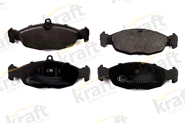 stabdžių trinkelių rinkinys, diskinis stabdys - 6001550 KRAFT AUTOMOTIVE