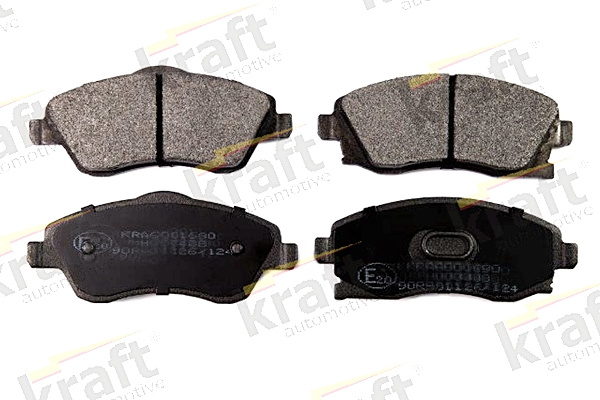 stabdžių trinkelių rinkinys, diskinis stabdys - 6001690 KRAFT AUTOMOTIVE