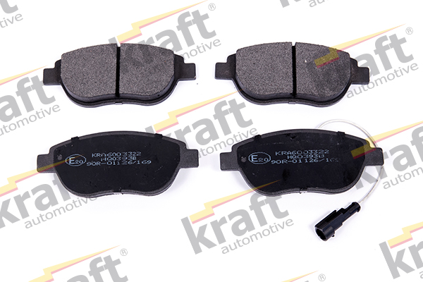 Kit pastiglie freno, Freno a disco - 6003322 KRAFT AUTOMOTIVE