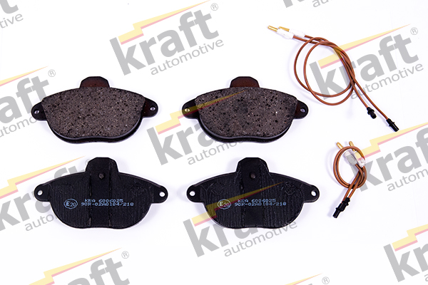 Комплект тормозных колодок, дисковый тормоз - 6006025 KRAFT AUTOMOTIVE