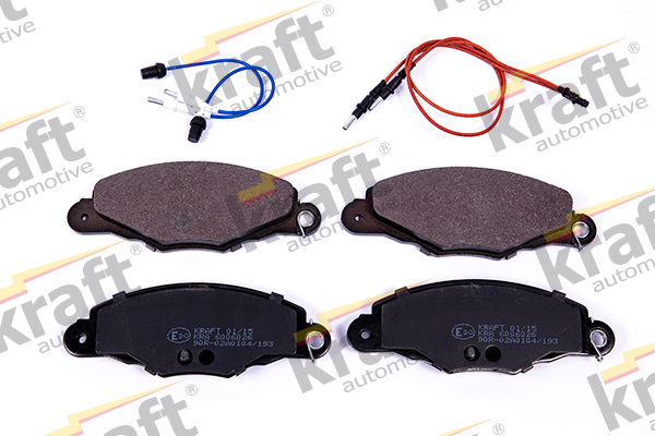 Комплект тормозных колодок, дисковый тормоз - 6006026 KRAFT AUTOMOTIVE