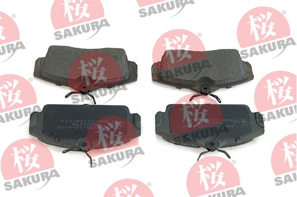 Brake Pad Set, disc brake - 600-10-4102 SAKURA