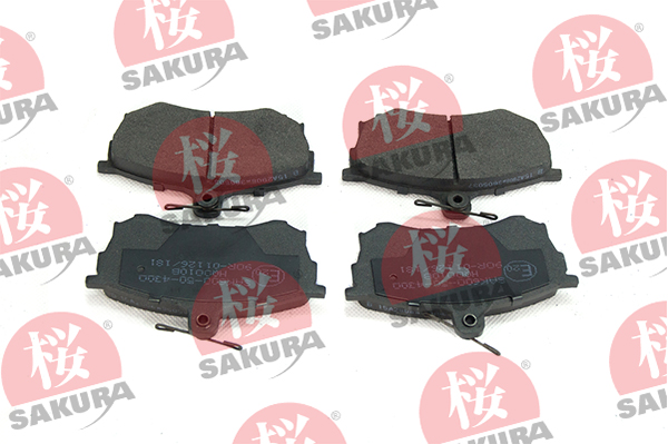 Kit pastiglie freno, Freno a disco - 600-50-4300 SAKURA