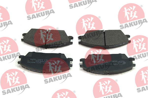 Комплект тормозных колодок, дисковый тормоз - 600-40-4600 SAKURA