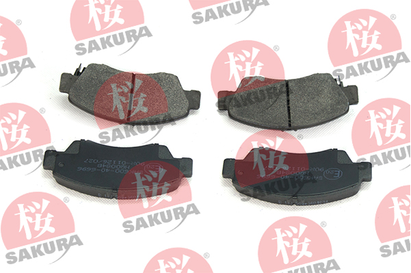 Kit pastiglie freno, Freno a disco - 600-40-6696 SAKURA