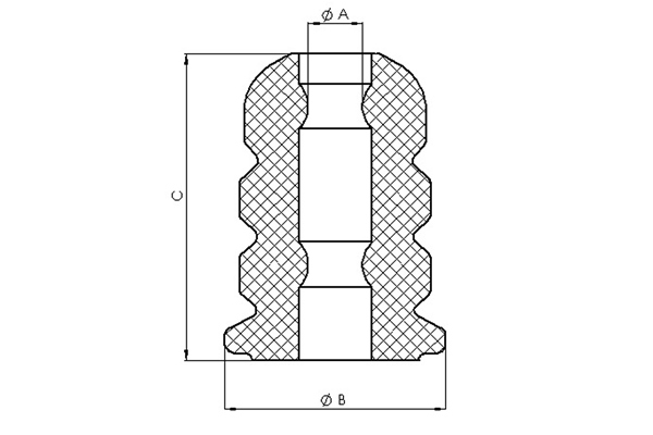 Rubber Buffer, suspension - 00289222 TEDGUM