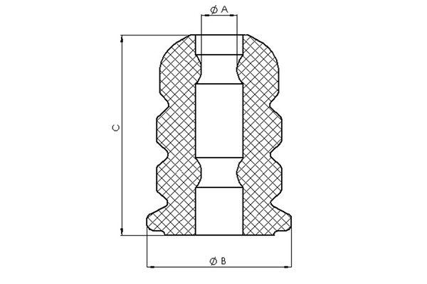 Rubber Buffer, suspension - 00724382 TEDGUM