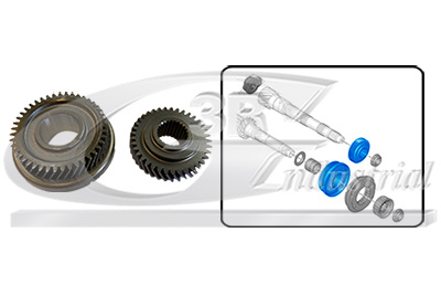 Pinion, speedometer - 24243 3RG