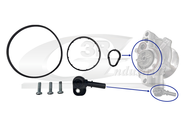 Kit riparazione, Pompa a depressione (Sistema frenante) - 74206 3RG