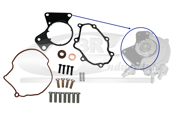 Kit riparazione, Pompa a depressione (Sistema frenante) - 74703 3RG
