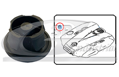 Elemento fissaggio, Copertura motore - 80571 3RG