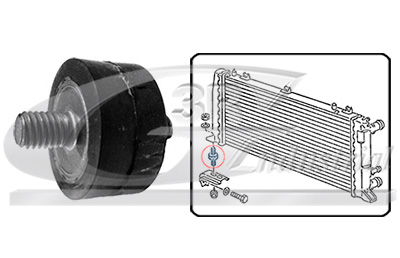 Mounting, radiator - 80783 3RG