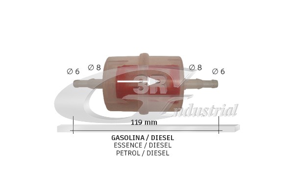 Fuel filter - B2004 3RG