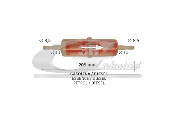 Fuel filter - B2005 3RG
