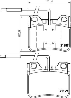 Brake Pad Set, disc brake - 8DB 355 007-811 HELLA PAGID