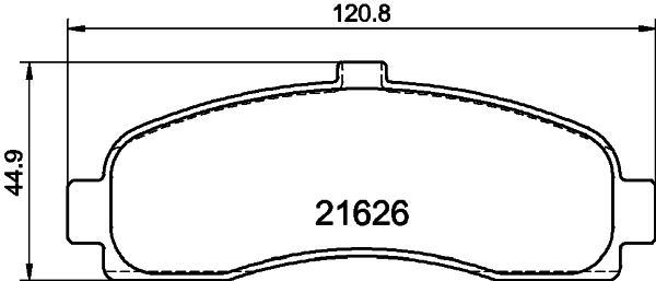 Brake Pad Set, disc brake - 8DB 355 016-501 HELLA PAGID
