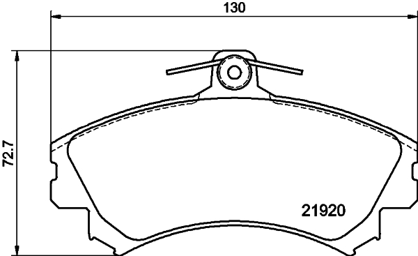 Brake Pad Set, disc brake - 8DB 355 016-681 HELLA PAGID