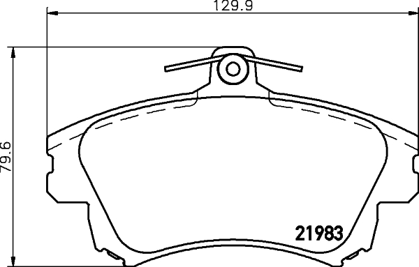 Bremsbelagsatz, Scheibenbremse - 8DB 355 017-041 HELLA PAGID