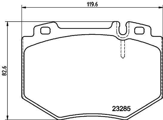 stabdžių trinkelių rinkinys, diskinis stabdys - 8DB 355 011-831 HELLA PAGID