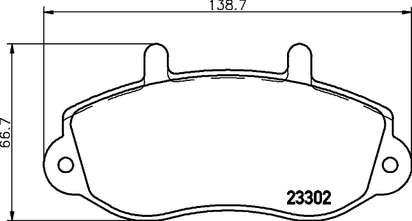 Brake Pad Set, disc brake - 8DB 355 019-321 HELLA PAGID