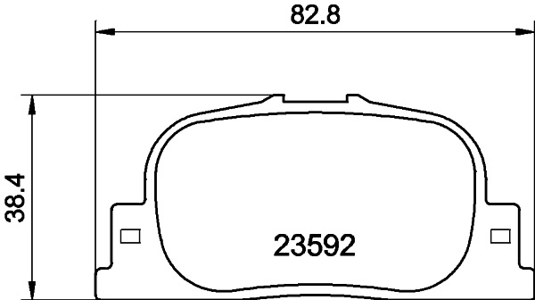 Brake Pad Set, disc brake - 8DB 355 010-001 HELLA PAGID