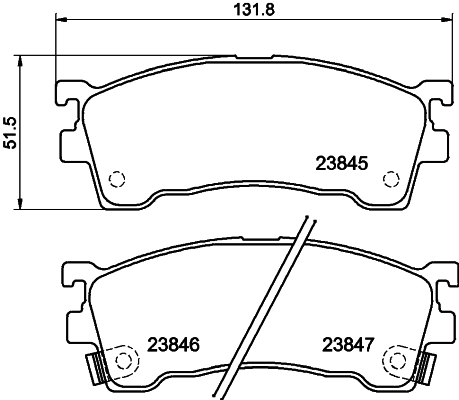 Комплект тормозных колодок, дисковый тормоз - 8DB 355 006-621 HELLA PAGID