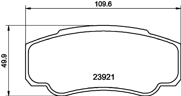 Brake Pad Set, disc brake - 8DB 355 010-411 HELLA PAGID