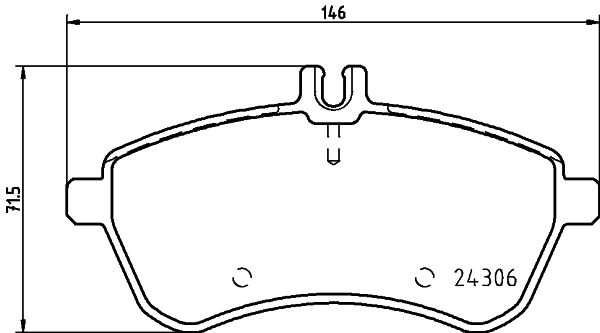 Brake Pad Set, disc brake - 8DB 355 012-601 HELLA PAGID