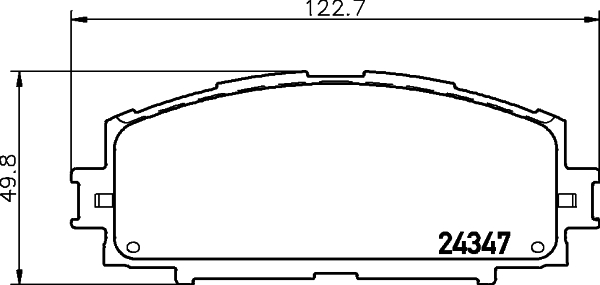 stabdžių trinkelių rinkinys, diskinis stabdys - 8DB 355 012-361 HELLA PAGID
