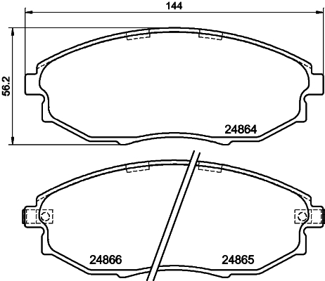 Kit pastiglie freno, Freno a disco - 8DB 355 014-931 HELLA PAGID