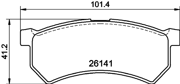 Kit pastiglie freno, Freno a disco - 8DB 355 040-721 HELLA PAGID