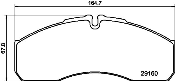 Brake Pad Set, disc brake - 8DB 355 005-401 HELLA PAGID