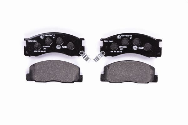 Brake Pad Set, disc brake - 8DB 355 006-451 HELLA PAGID